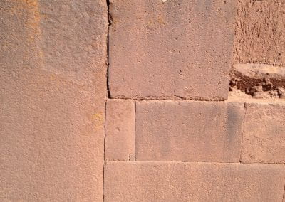 Brick structure of Tiwanaku buliding