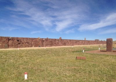 Wall around the ruins
